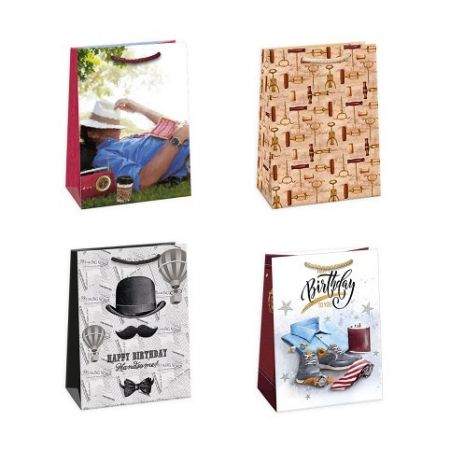 ARGUS Dárková papírová taška 23 x 32 cm mix 12 ks 07550004