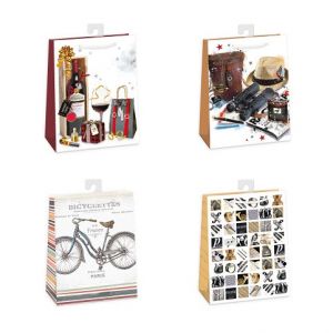 ARGUS Dárková papírová taška (29 x 38 cm) mix 12 ks 07850010h