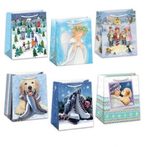 ARGUS Dárková papírová taška (19 x 23 cm) mix 12 ks 08430003