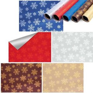 ARGUS Metalická balící fólie s potiskem 200x70, MIX box 50 rolí 09600001