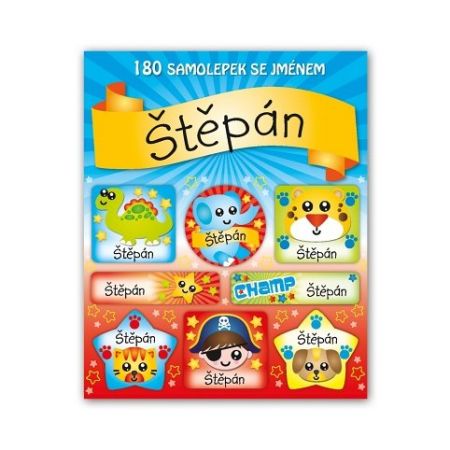 ARGUS Veselé nálepky samolepky se jménem Štěpán 11140100