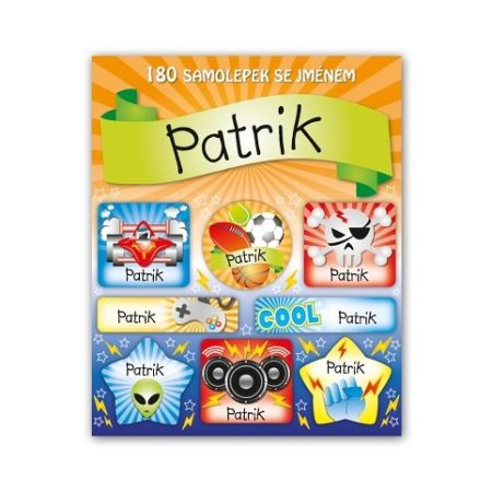 ARGUS Veselé nálepky samolepky se jménem Patrik 11140102