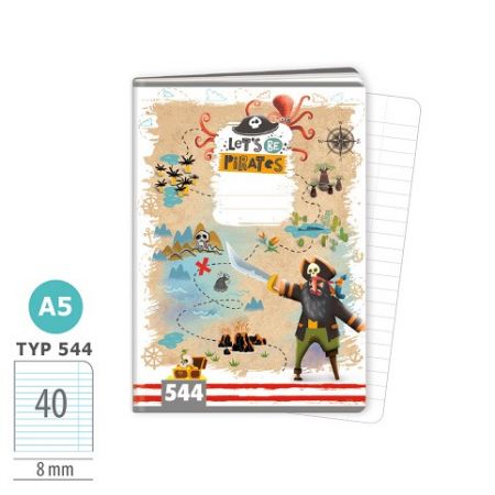 ARGUS Sešit A5 TYP 544 Let s be Pirates 15920363