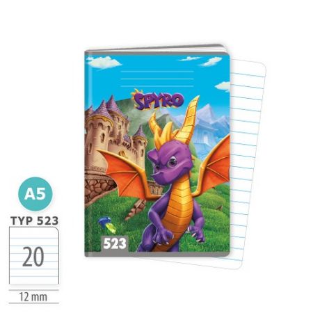 ARGUS Sešit A5 TYP 523 Spyro 15960359