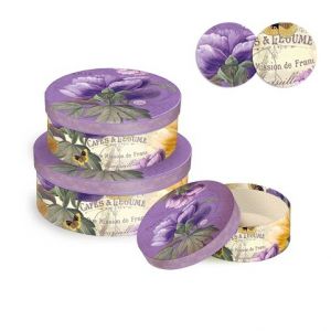 ARGUS Sada 4 ks dárkových krabic květinová 21008201