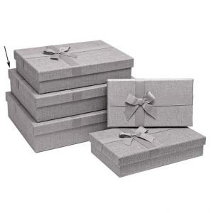 ARGUS Dárková krabice textilní se saténovou stužkou 21190151