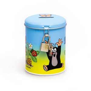 ARGUS Plechová kasička se zámkem KRTEK 22-170800