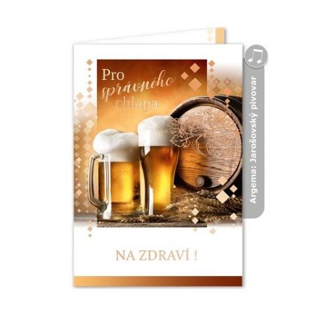 ARGUS Přání k narozeninám hudební 75-8016c