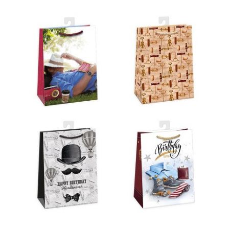 ARGUS Dárková papírová taška 23 x 32 cm mix 12 ks 07550004h