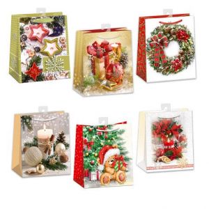 ARGUS Dárková papírová taška (19 x 23 cm) mix 12 ks 08430001h