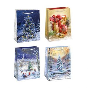 ARGUS Dárková papírová taška (23 x 32 cm) mix 12 ks 08530005