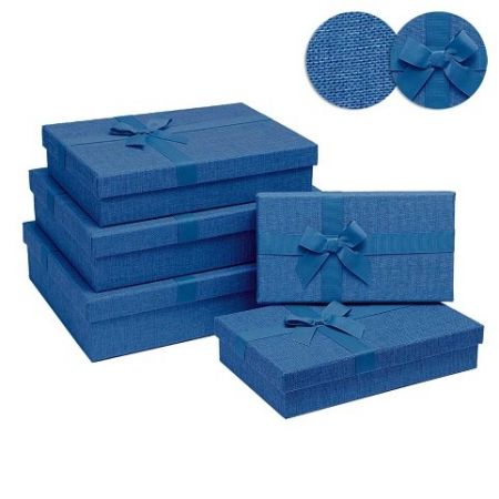 ARGUS Sada 5 ks dárkových krabic - textilní se saténovou stužkou 21005181