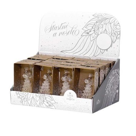 ARGUS Vánoční dekorace skleněný anděl MIX 23498002