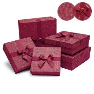 ARGUS Sada 5 ks dárkových krabic textilní 25005182