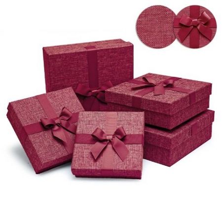 ARGUS Sada 5 ks dárkových krabic textilní 25005182