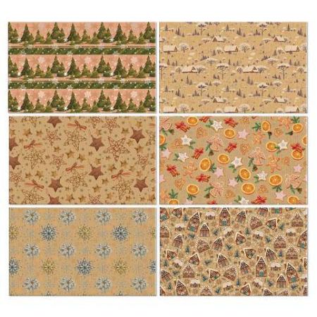 ARGUS Balící papír NATUR MIX box 60 rolí 09400001