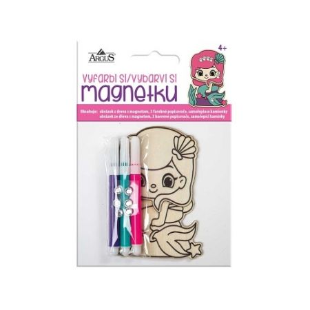 ARGUS Kreativní tvoření vybarvi si magnetku morská panna 19260006