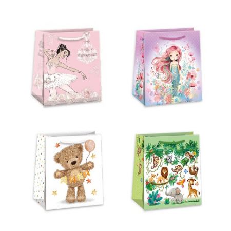 ARGUS Dárková papírová taška 19 x 23 cm mix 12 ks 07450014