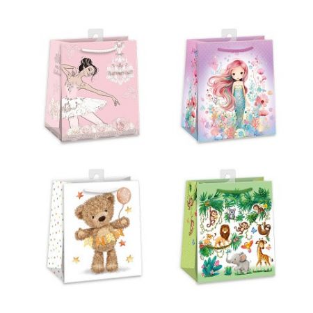 ARGUS Dárková papírová taška 19 x 23 cm mix 12 ks 07450014h