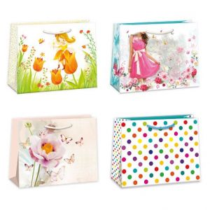 ARGUS Dárková papírová taška (30 x 23 cm) mix 12 ks 07650005