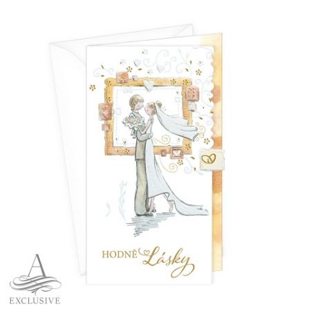 ARGUS Svatební přání s kapsou na peníze 13-6163c