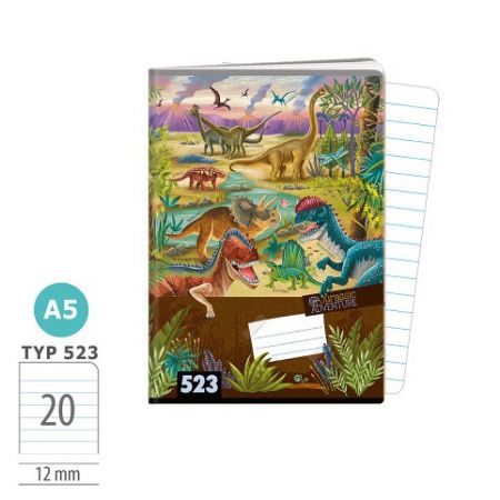 ARGUS Sešit A5 TYP 523 Jurassic ADVENTURE 15930388