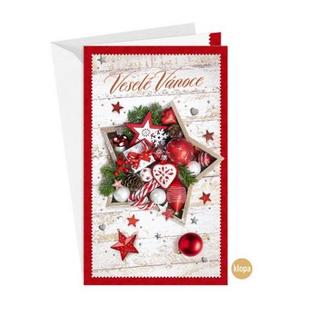 ARGUS Vánoční přání s kapsou na peníze 11-6522c