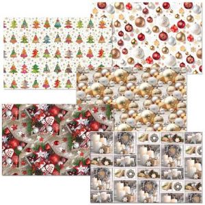 ARGUS Balící papír STANDARD vánoční motiv arch 100x70 MIX box 80 rolí 09210009