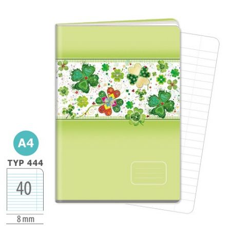 ARGUS Sešit A4 TYP 444 čtyřlístky 15820381