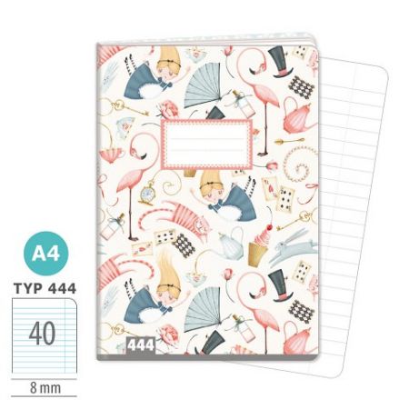 ARGUS Sešit A4 TYP 444 Alice’s adventures in Wonderland 15820387