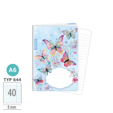 ARGUS Sešit A6 TYP 644 Butterfly 1598030302