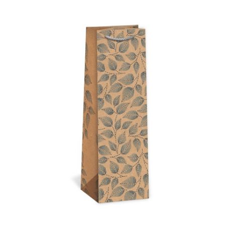 ARGUS Dárková papírová taška NATUR na víno T3N (11 x 36 cm) 07340138