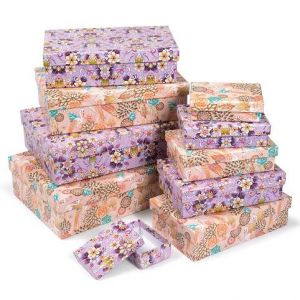 ARGUS Sada 10 ks dárkových krabic květinové 25005185