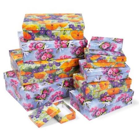 ARGUS Sada 10 ks dárkových krabic květinové 25005192