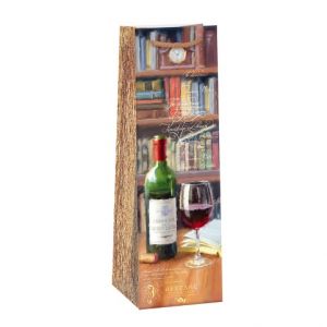 ARGUS Dárková papírová taška na víno (12 x 40 cm) 07370803