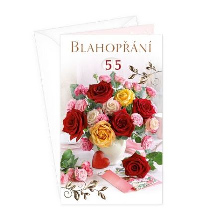 ARGUS Přání k narozeninám s výběrem roku 15-6572c