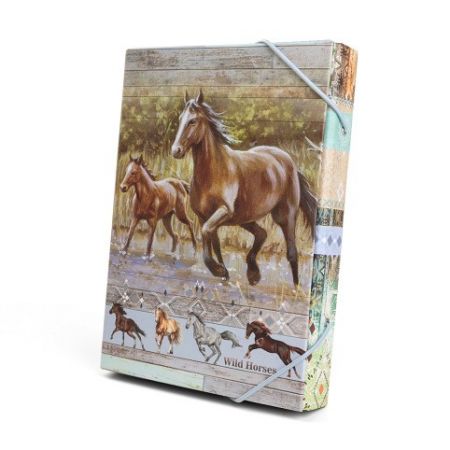 ARGUS Školní box na sešity A4 Wild horses 12310414