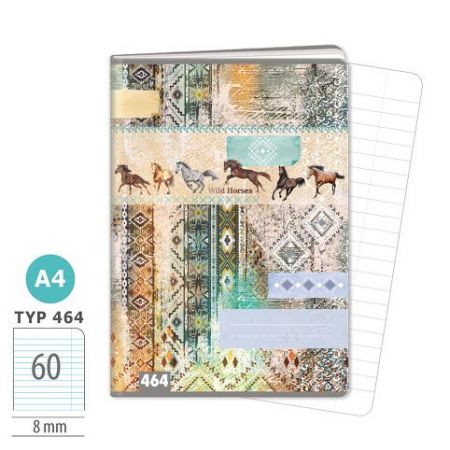 ARGUS Sešit A4 TYP 464 Wild horses 15810414