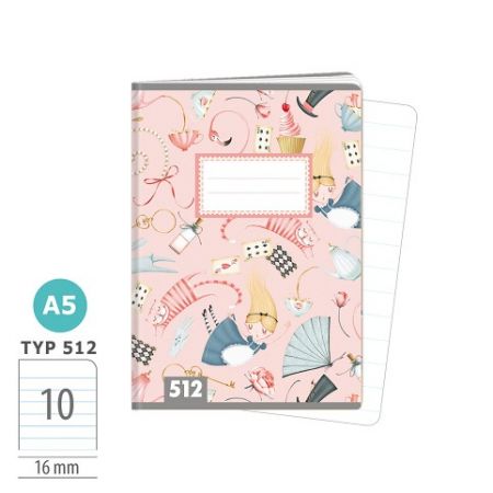 ARGUS Sešit A5 TYP 512 Alice’s adventures in Wonderland 15910387