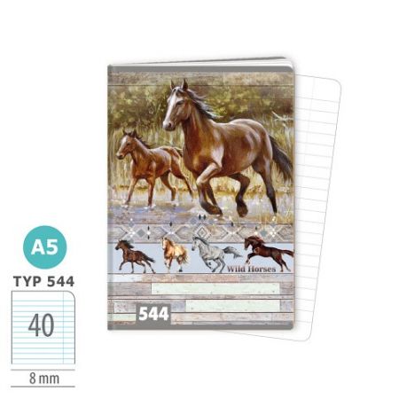 ARGUS Sešit A5 TYP 544 Wild horses 15920414
