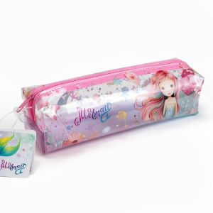 ARGUS Penál průhledný s barevným potiskem Mermaid 18690412