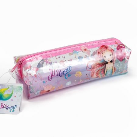 ARGUS Penál průhledný s barevným potiskem Mermaid 18690412