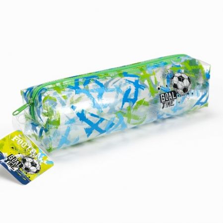 ARGUS Penál průhledný s barevným potiskem GOAL TIME 18690413