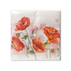 ARGUS Papírové ubrousky - vlčí mak 19035001