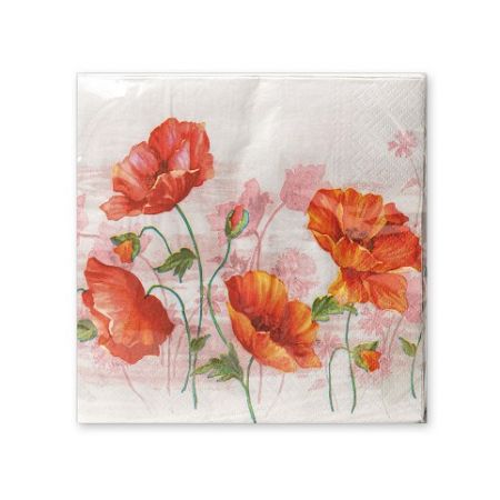 ARGUS Papírové ubrousky - vlčí mak 19035001