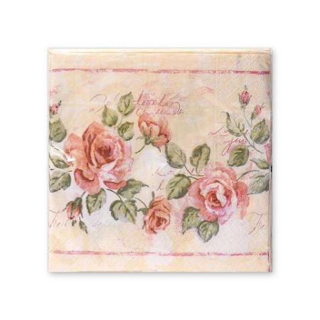 ARGUS Papírové ubrousky - růže 19035004