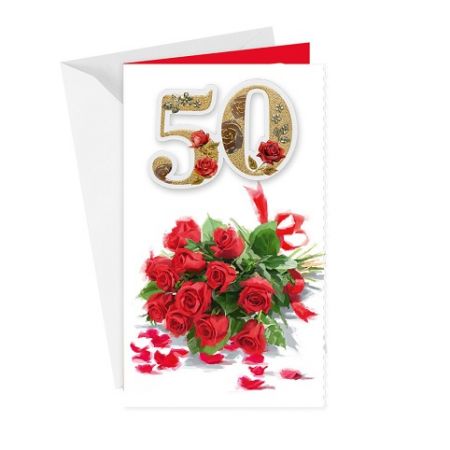 ARGUS Blahopřání gratulační CZ/50 15-6565c50