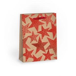 ARGUS Dárková taška vánoční NATUR s razbou 08400303