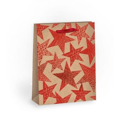 ARGUS Dárková taška vánoční NATUR s razbou 08400303