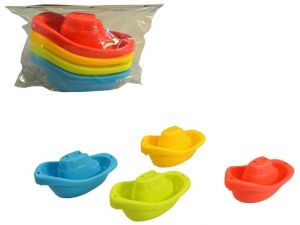 Loďky do vody, 4 ks, 11 cm